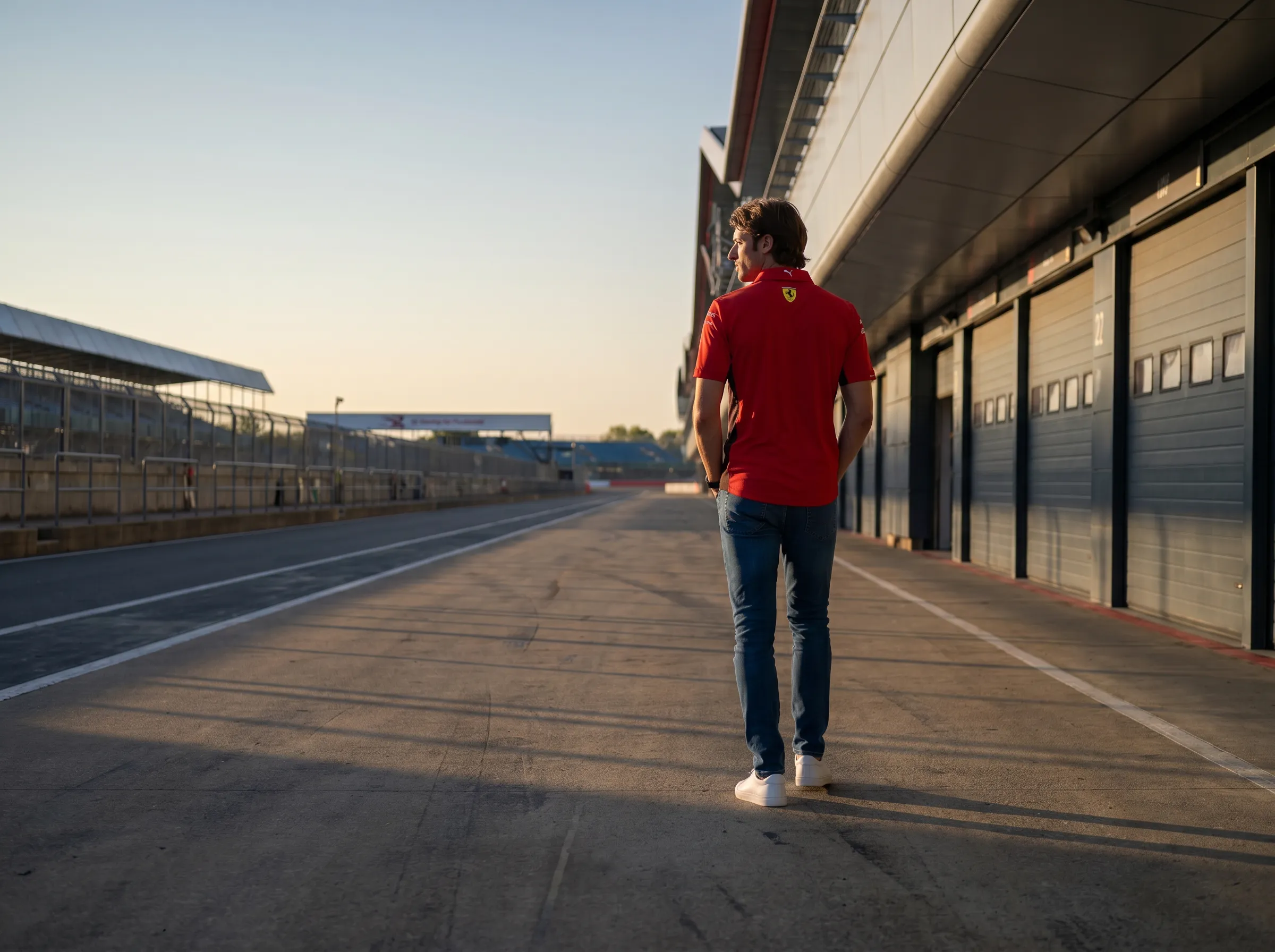 Alexander arriving early at Silverstone.