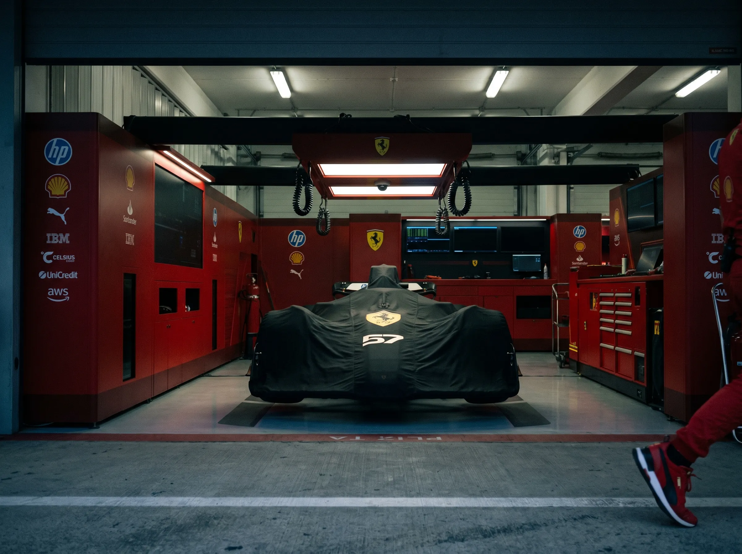 A garage after thw preparation is finally done.